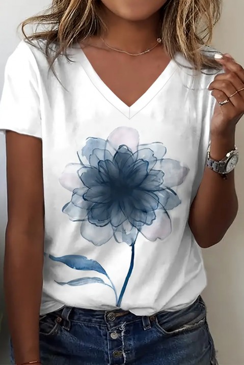T-shirt LISOLNA BLUE, Kolor : biały, IVET.PL - Modna odzież