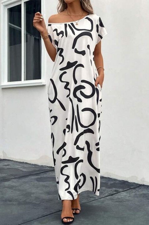 Sukienka BLIDERFA, Kolor : czarny z białym, IVET.PL - Modna odzież
