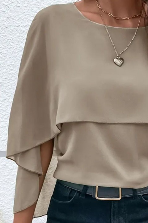 Bluzka ELDENTA BEIGE, Kolor :  beżowy, IVET.PL - Modna odzież