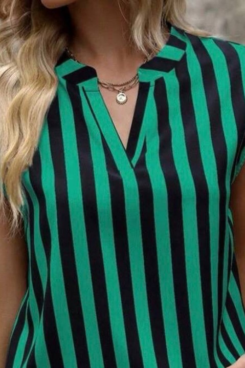 Bluzka KRESILDA GREEN, Kolor : zielony z czarnym, IVET.PL - Modna odzież