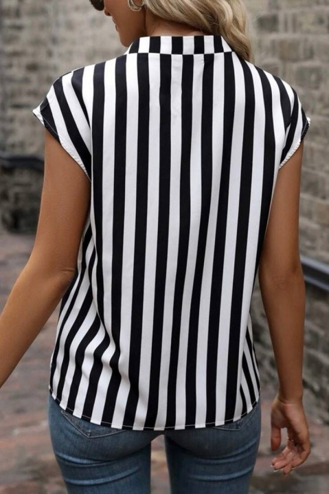 Bluzka KRESILDA BLACK, Kolor : czarny z białym, IVET.PL - Modna odzież