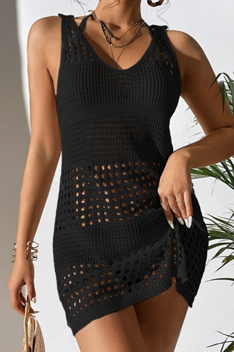 Sukienka plażowa DELFORMA BLACK, Kolor : czarny, IVET.PL - Modna odzież