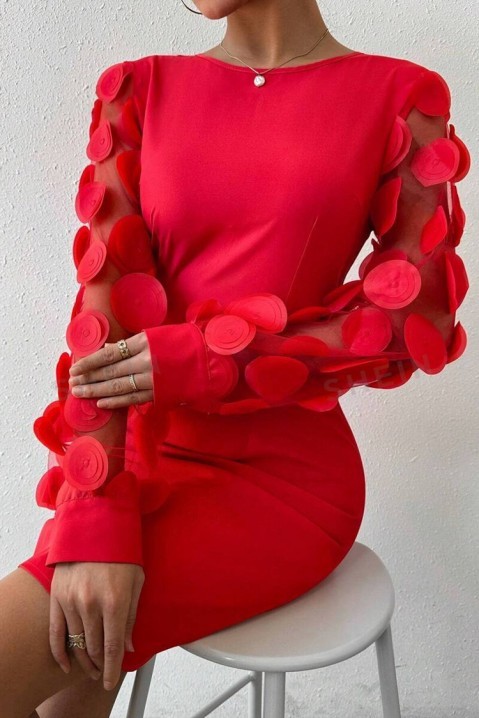 Sukienka PIESELMA, Kolor : czerwony, IVET.PL - Modna odzież
