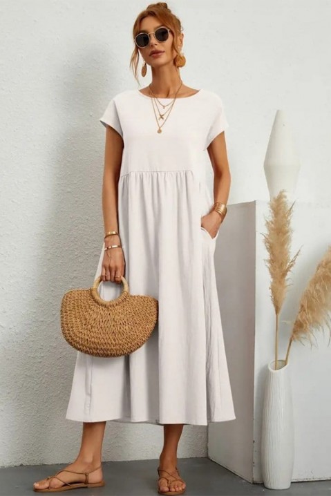 Sukienka BOTEGRA WHITE, Kolor : biały, IVET.PL - Modna odzież