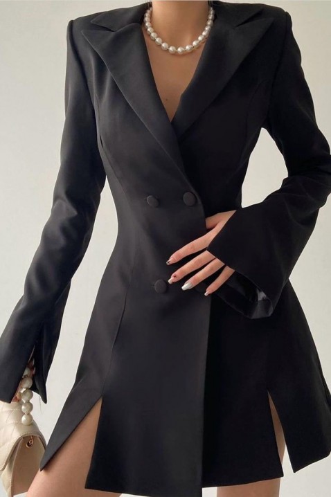 Sukienka - marynarka MELFORDA BLACK, Kolor : czarny, IVET.PL - Modna odzież
