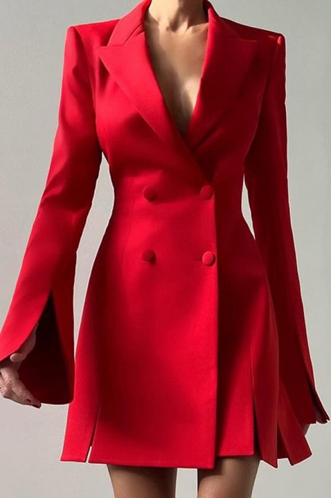 Sukienka - marynarka MELFORDA RED, Kolor : czerwony, IVET.PL - Modna odzież