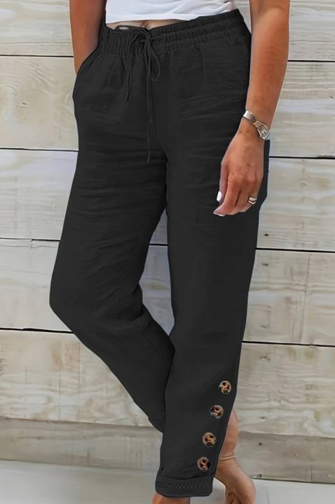 Spodnie PIODEMA BLACK, Kolor : czarny, IVET.PL - Modna odzież