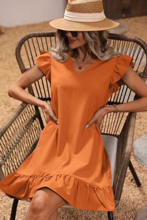 Sukienka LOTIANA ORANGE, Kolor : pomarańczowy, IVET.PL - Modna odzież