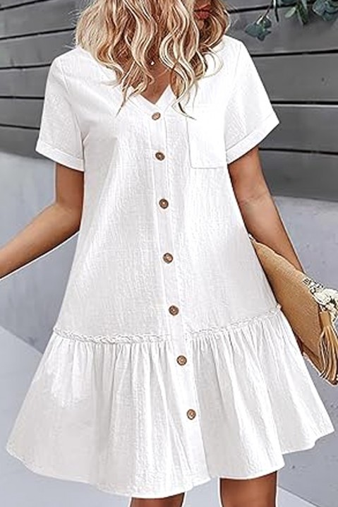 Sukienka GARMOLDA WHITE, Kolor : biały, IVET.PL - Modna odzież