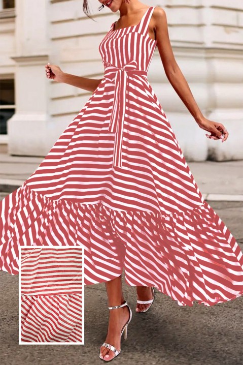 Sukienka BEDOLSA, Kolor : biały z czerwonym, IVET.PL - Modna odzież