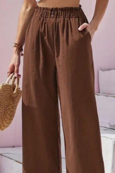 Spodnie JANILDA BROWN, Kolor : brązowy, IVET.PL - Modna odzież