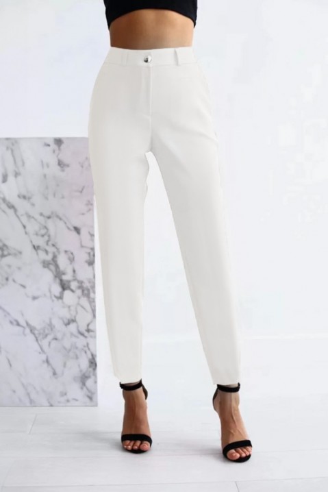 Spodnie RENTIDA WHITE, Kolor : biały, IVET.PL - Modna odzież