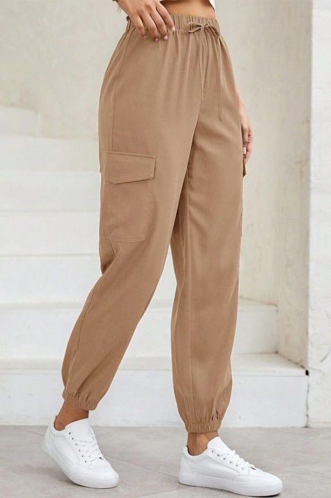 Spodnie FIOLPENA BEIGE, Kolor :  beżowy, IVET.PL - Modna odzież