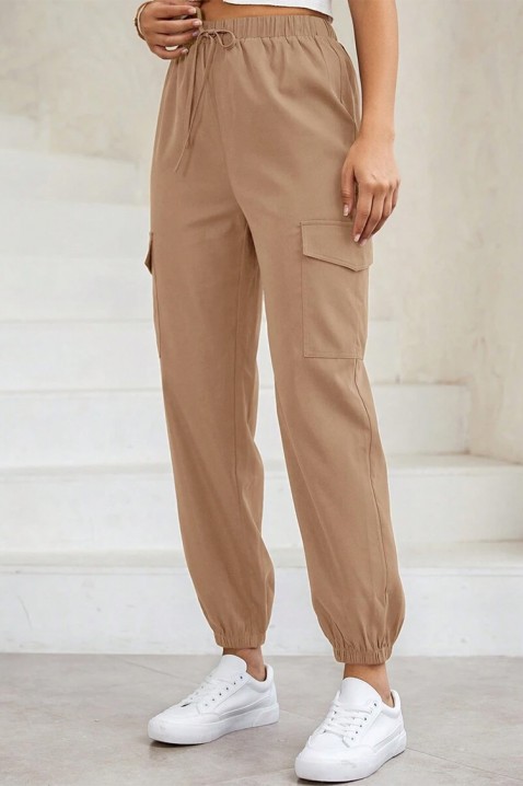 Spodnie FIOLPENA BEIGE, Kolor :  beżowy, IVET.PL - Modna odzież