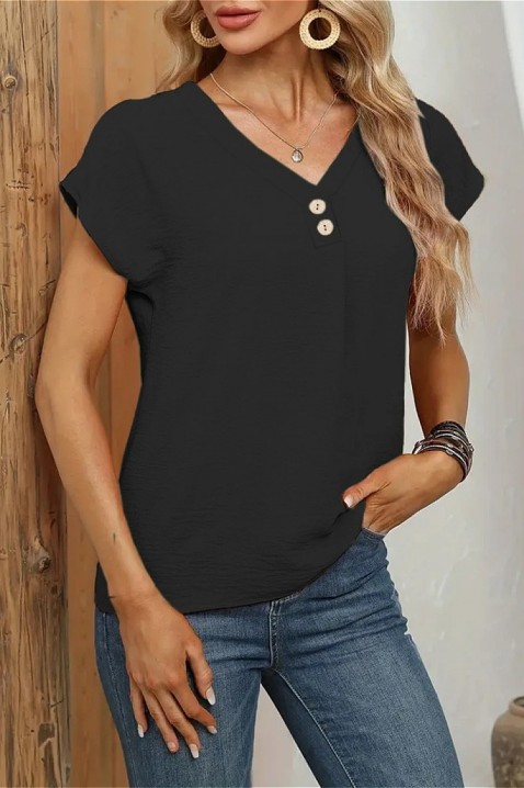 T-shirt KREAMOLDA BLACK, Kolor : czarny, IVET.PL - Modna odzież