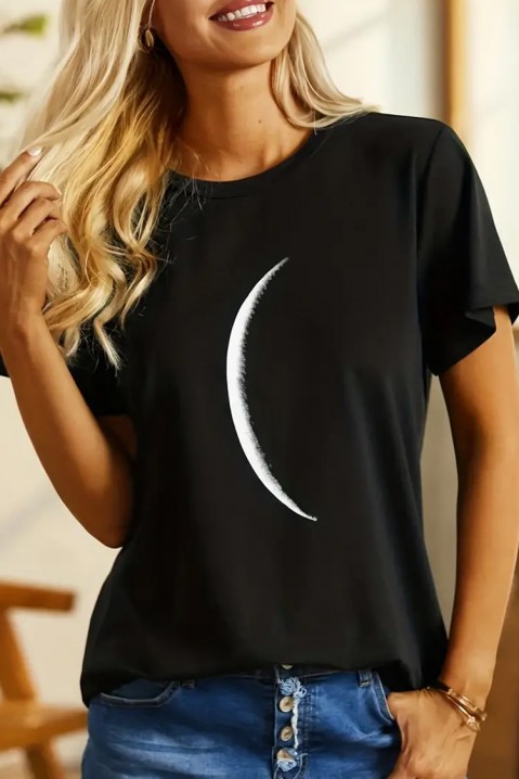 T-shirt DANIERFA BLACK, Kolor : czarny, IVET.PL - Modna odzież