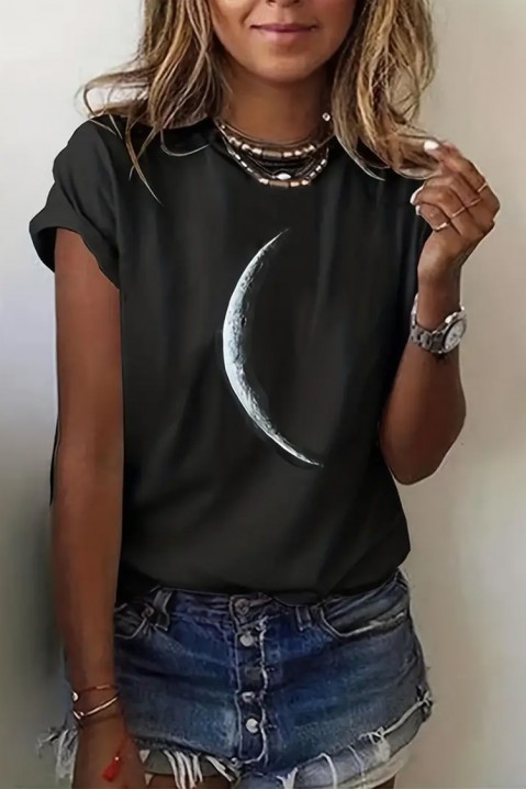 T-shirt DANIERFA BLACK, Kolor : czarny, IVET.PL - Modna odzież