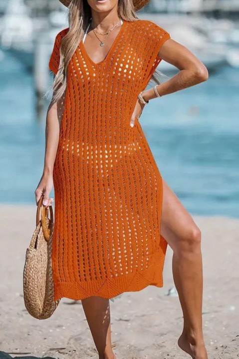 Sukienka plażowa ROMZELDA ORANGE, Kolor : pomarańczowy, IVET.PL - Modna odzież