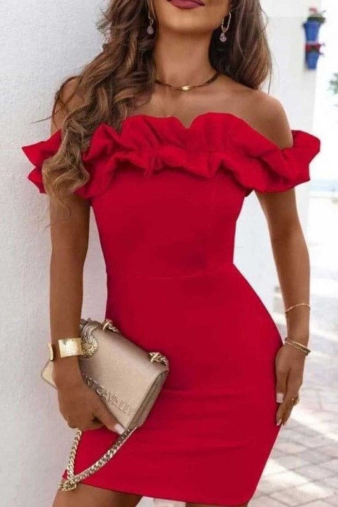 Sukienka ANDIANA RED, Kolor : czerwony, IVET.PL - Modna odzież