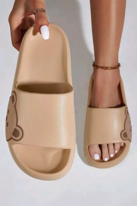 Klapki damskie BEARTA BEIGE, Kolor :  beżowy, IVET.PL - Modna odzież