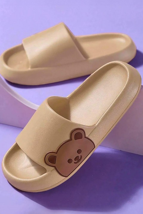 Klapki damskie BEARTA BEIGE, Kolor :  beżowy, IVET.PL - Modna odzież