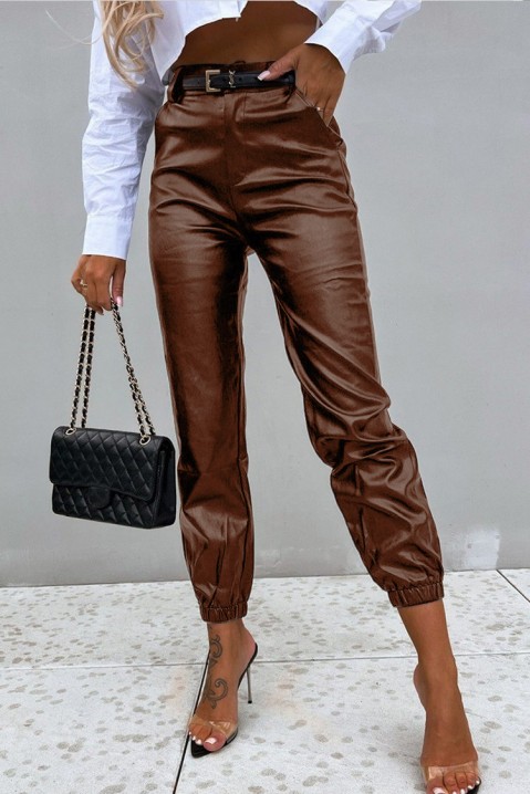 Spodnie GARBONA BROWN, Kolor : brązowy, IVET.PL - Modna odzież