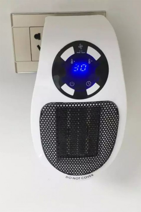 Mini elektryczny grzejnik z pilotem ROBENTI, Kolor : czarny z białym, IVET.PL - Modna odzież