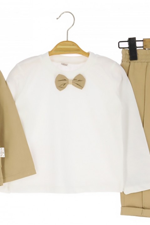 Komplet FORMELDI BEIGE, Kolor :  beżowy, IVET.PL - Modna odzież