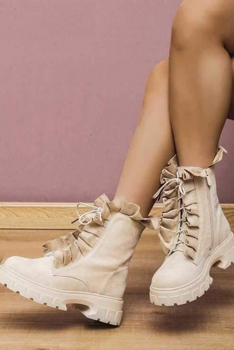 Buty FROLINTA ECRU, Kolor : ecru, IVET.PL - Modna odzież