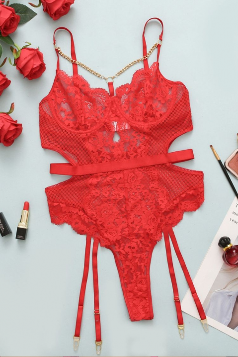 Top - body RETAVA, Kolor : czerwony, IVET.PL - Modna odzież