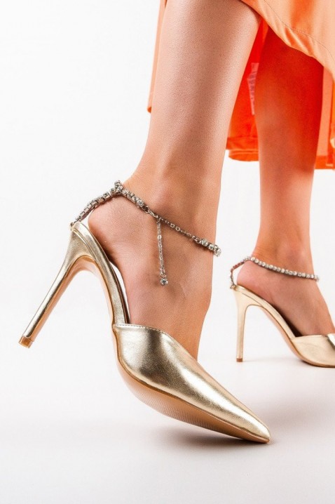 Buty TRONELFA GOLD, Kolor : złoty, IVET.PL - Modna odzież