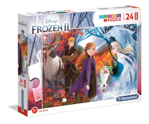 Puzzle dla dzieci Clementoni z 24 maxi części - Kraina Lodu 2 (wariant 2)IVET.PL - Modna odzież