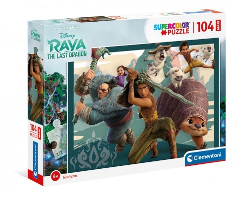 Puzzle dla dzieci Clementoni z 104 maxi części - Raya i ostatni smokIVET.PL - Modna odzież