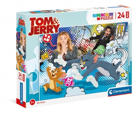 Puzzle dla dzieci Clementoni z 24 maxi części - Tom i JerryIVET.PL - Modna odzież