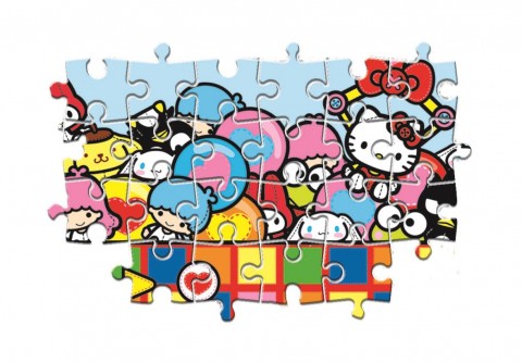 Puzzle dla dzieci Clementoni z 24 maxi części - Hello KittyIVET.PL - Modna odzież