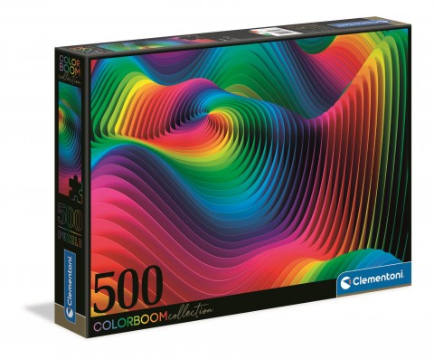 Puzzle Clementoni z 500 elementów - Kolorowe faleIVET.PL - Modna odzież