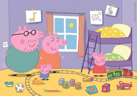 Puzzle dla dzieci Clementoni z 60 maxi części - Świnka PeppaIVET.PL - Modna odzież