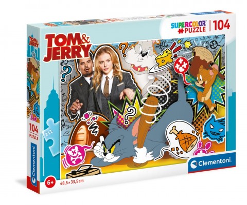 Puzzle dla dzieci Clementoni z 104 części - Tom i JerryIVET.PL - Modna odzież