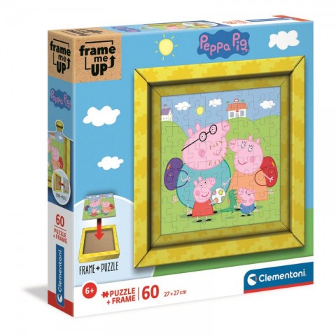 Puzzle dla dzieci Clementoni Frame Me Up z 60 elementów - Świnka PeppaIVET.PL - Modna odzież