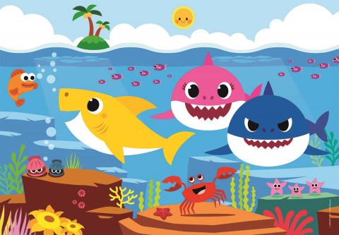 Puzzle do układania Clementoni z 60 elementów - Baby SharkIVET.PL - Modna odzież
