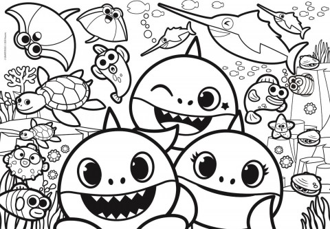 Puzzle do układania Clementoni z 60 elementów - Baby SharkIVET.PL - Modna odzież
