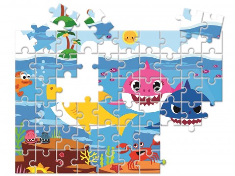 Puzzle do układania Clementoni z 60 elementów - Baby SharkIVET.PL - Modna odzież