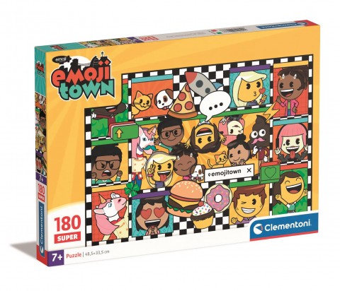 Puzzle dla dzieci Clementoni z 180 elementów - Miasto Emoji (wariant 2)IVET.PL - Modna odzież