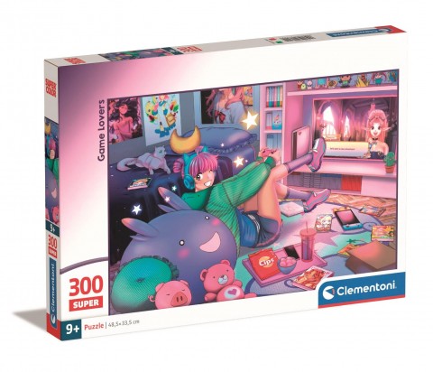 Puzzle dla dzieci Clementoni z 300 elementów - Wieczór gierIVET.PL - Modna odzież