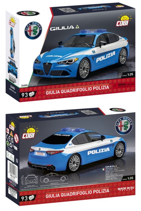 Konstruktor Cobi samochód Alfa Romeo Giulia Quadrifoglio - 93 elementyIVET.PL - Modna odzież
