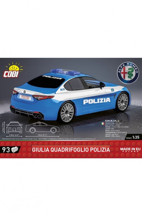 Konstruktor Cobi samochód Alfa Romeo Giulia Quadrifoglio - 93 elementyIVET.PL - Modna odzież