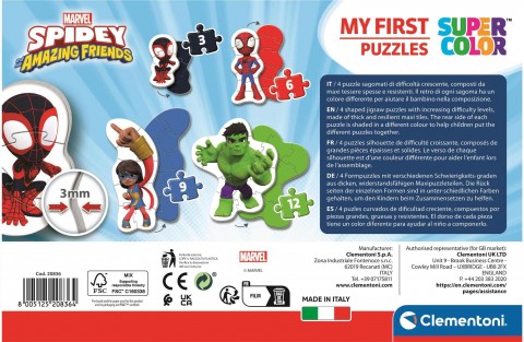 Puzzle dla dzieci Clementoni 4 w 1 - Spidey i jego niesamowici przyjacieleIVET.PL - Modna odzież