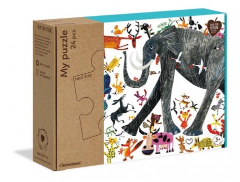 Puzzle dla dzieci Clementoni z 24 maxi elementów - Moje ZwierzętaIVET.PL - Modna odzież