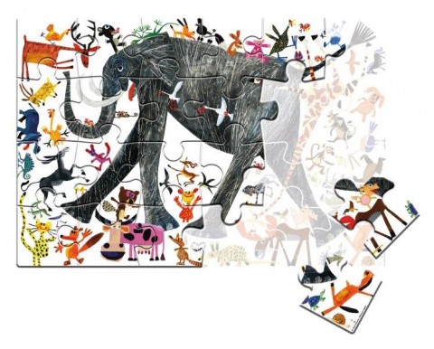 Puzzle dla dzieci Clementoni z 24 maxi elementów - Moje ZwierzętaIVET.PL - Modna odzież