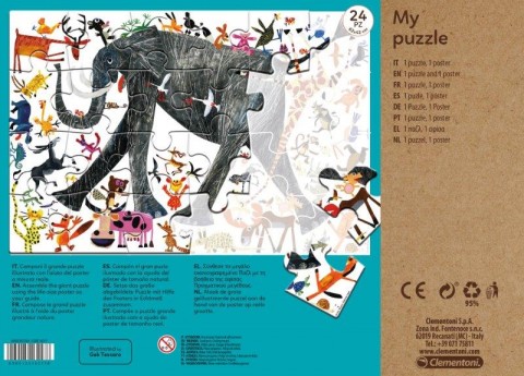 Puzzle dla dzieci Clementoni z 24 maxi elementów - Moje ZwierzętaIVET.PL - Modna odzież